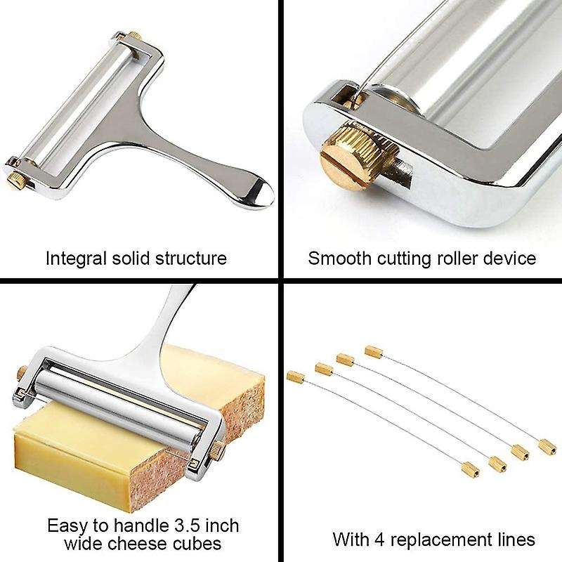 Adjustable Cheese Slicers with Wire for Soft&semi-hard-4 Cutting Wire
