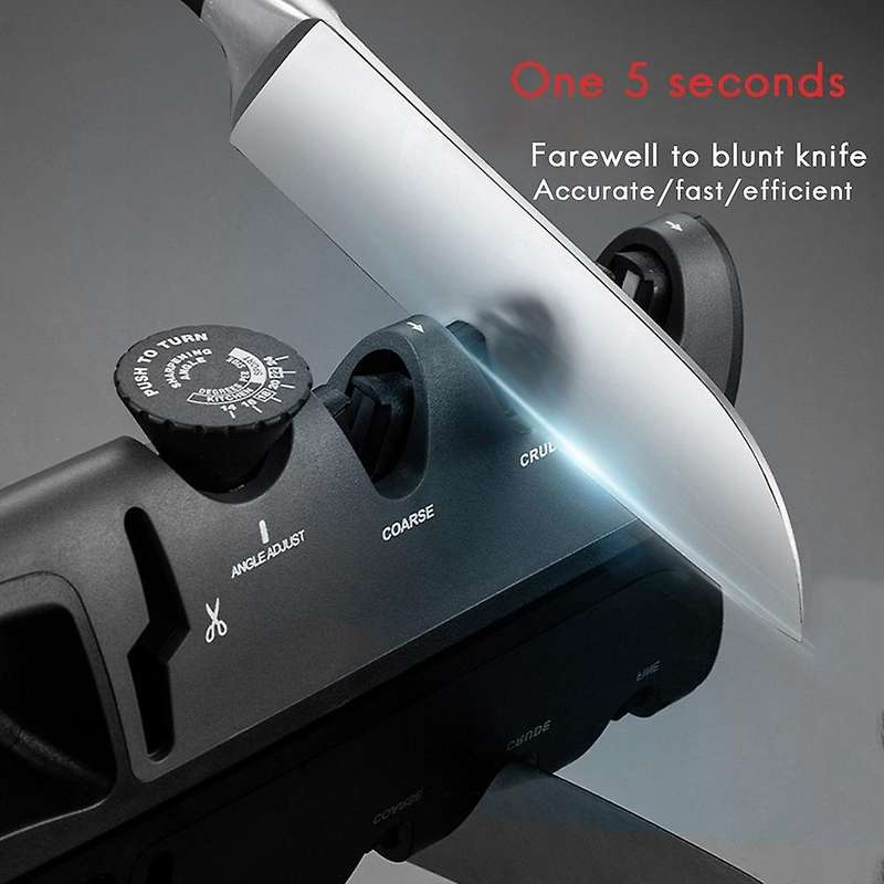 Knife Sharpeners, with Angle,4 Stages Slot for Helps Repair Quickly