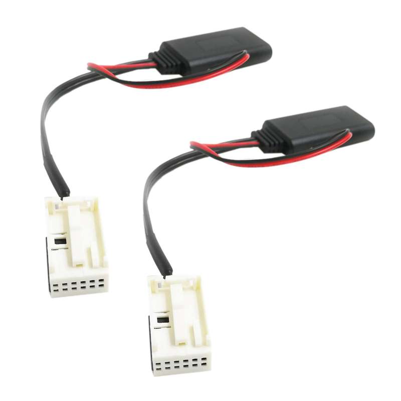 2x Car Bluetooth Module Wireless Radio Aux-in Audio Adapter