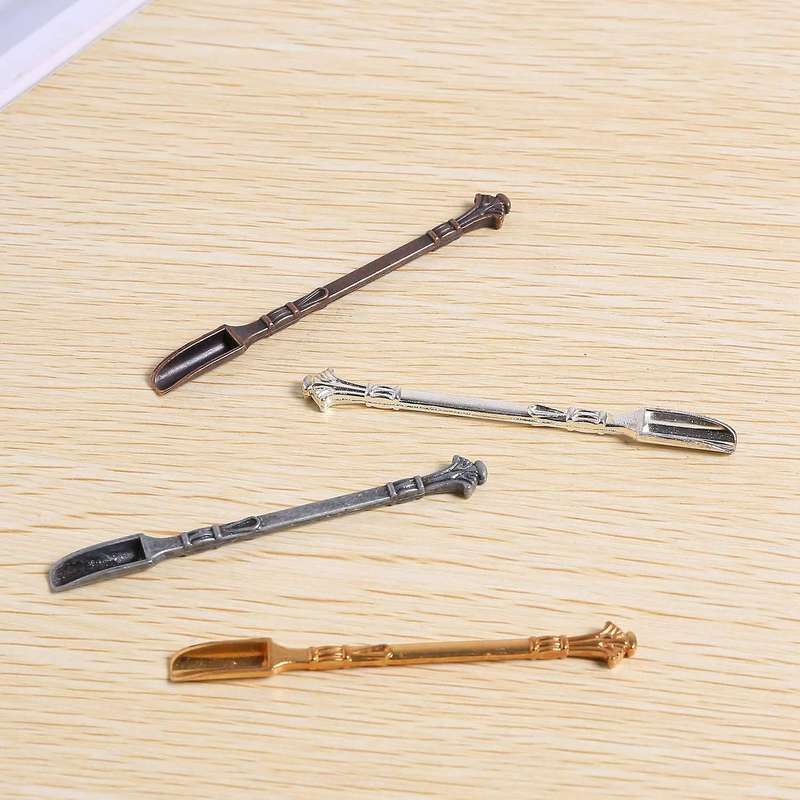 24 Pieces Snuff Spoon Mini Shovel, Tableware Charm, for Filling Vials