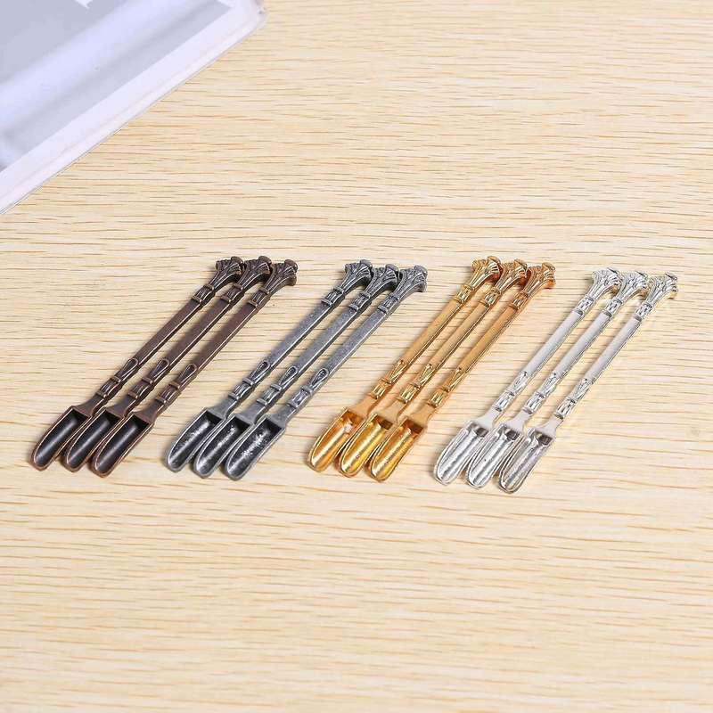 24 Pieces Snuff Spoon Mini Shovel, Tableware Charm, for Filling Vials