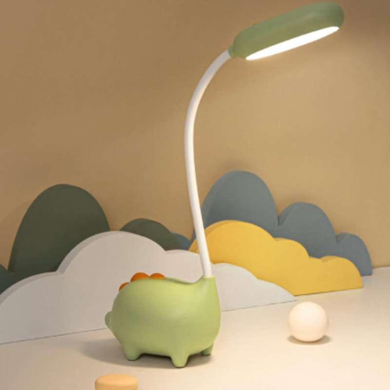 Cartoon Dinosaur Small Table Lamp Usb Charging Touch Color Change C
