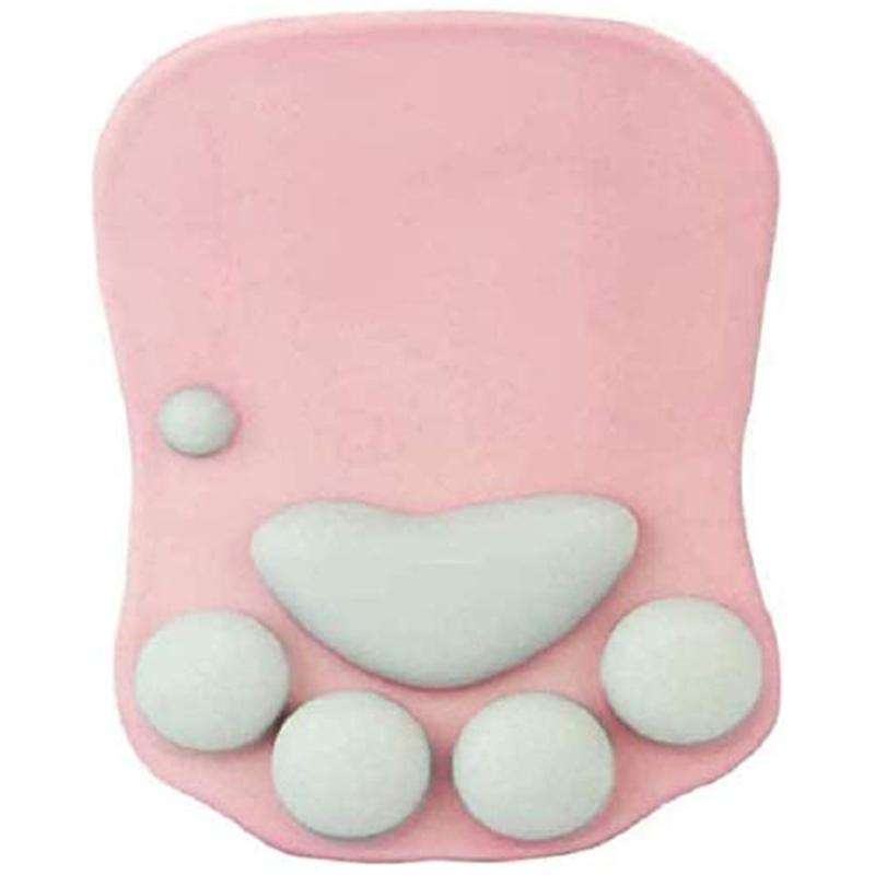 3d Mouse Pad with Soft Wrist Rest Support Cushion- Nonslip (pink)