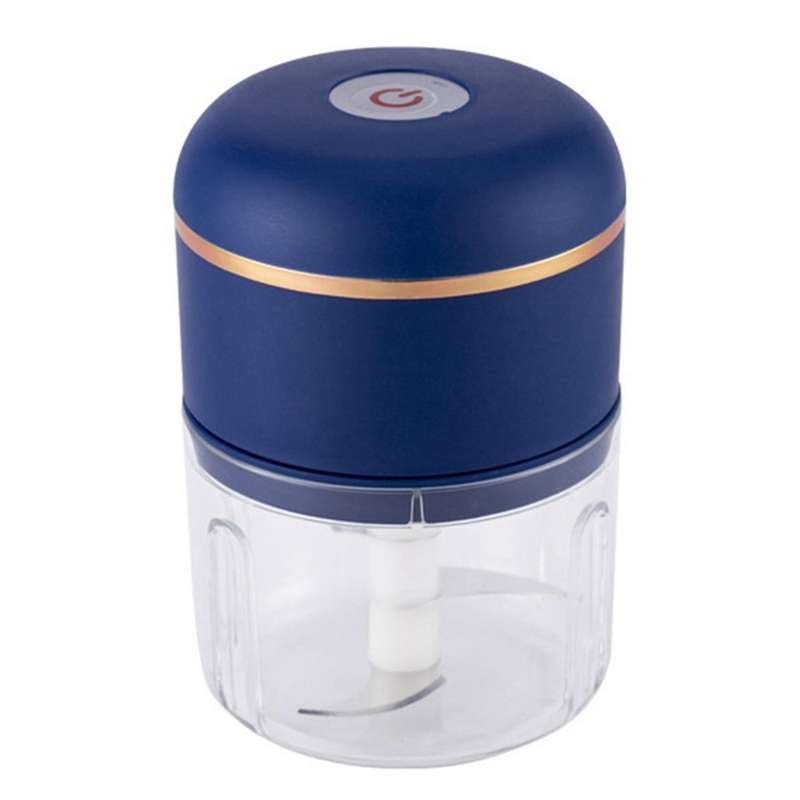 Electric Chopper Garlic Pounder Vegetable Chopper Usb Charge(blue)