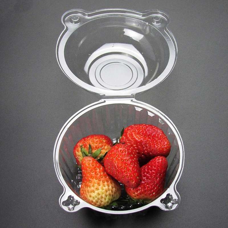 100 Pieces Of Transparent Plastic Single Cupcake Muffin Holder Box