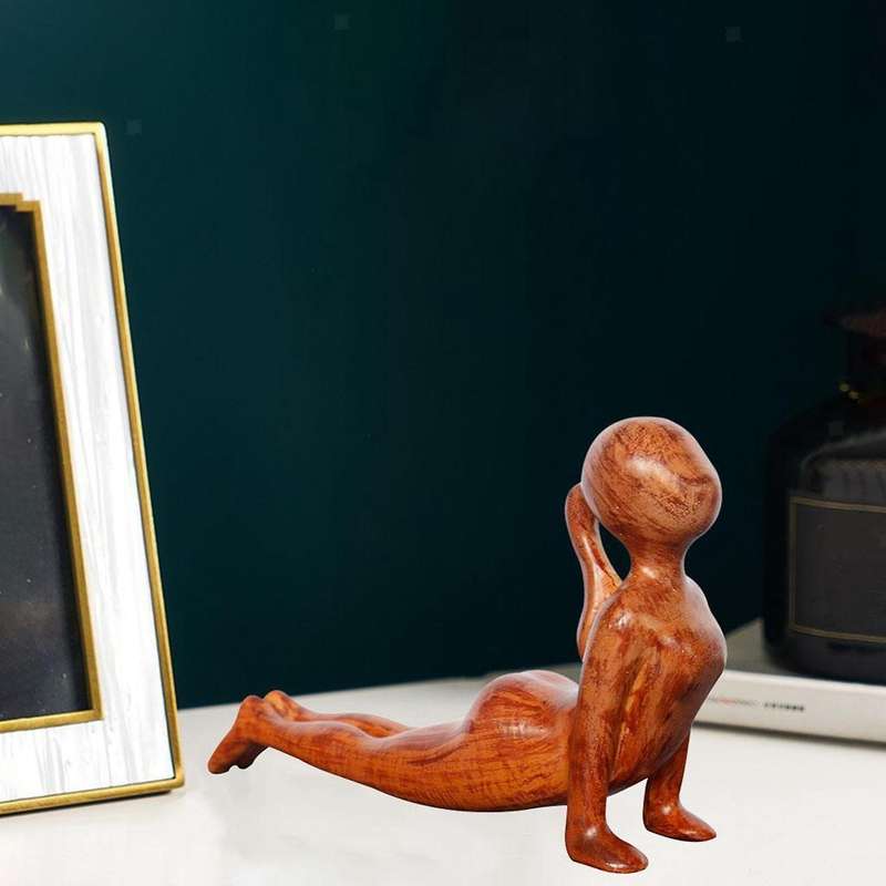 Yoga Gymnastics Lovers Gift Yoga Stretch Statue Resin Decoration A