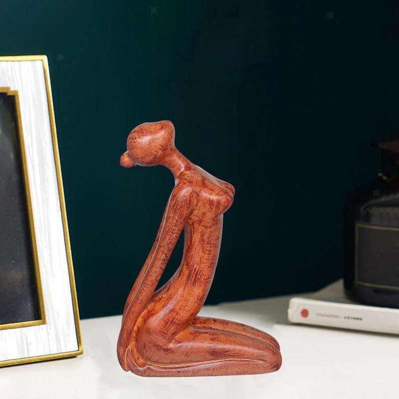 Yoga Gymnastics Lovers Gift Yoga Stretch Statue Resin Decoration A