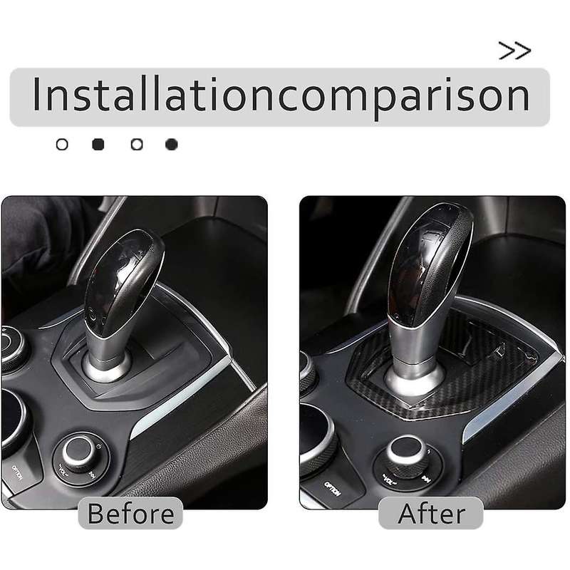 For Alfa Romeo Giulia Stelvio Center Console Gear Shift Panel