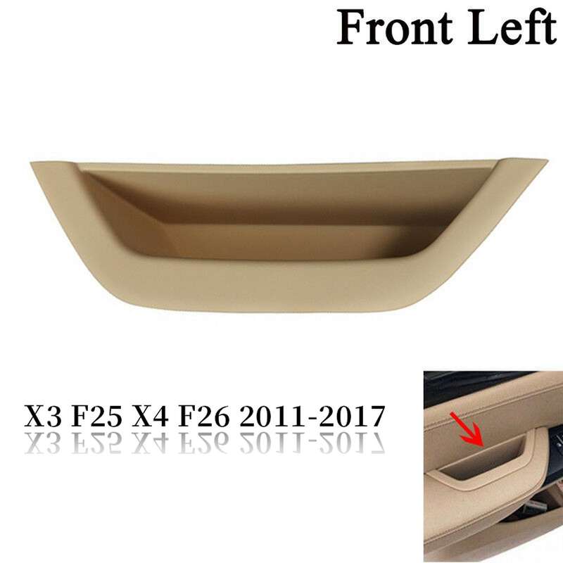 2x Car Auto Door Handle Pull Trim Compatible For-bmw,cream Color