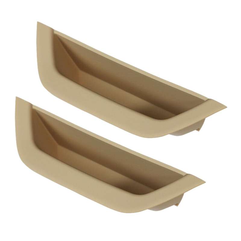 2x Car Auto Door Handle Pull Trim Compatible For-bmw,cream Color