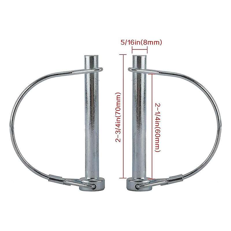 10pcs Wire Lock Pin, 5/16 Inch Shaft Locking Pin for Farm Lawn Garden