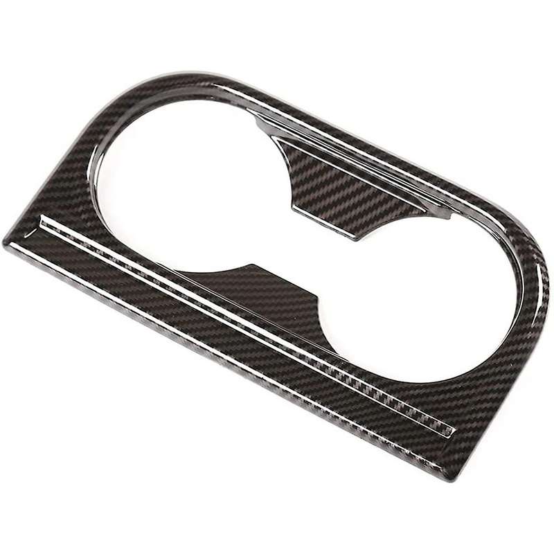 Front Seat Central Armrest Cup Holder Cup Trim (abs Carbon Fiber)