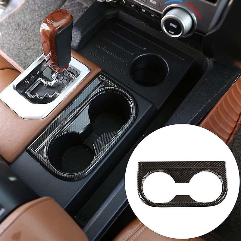 Front Seat Central Armrest Cup Holder Cup Trim (abs Carbon Fiber)