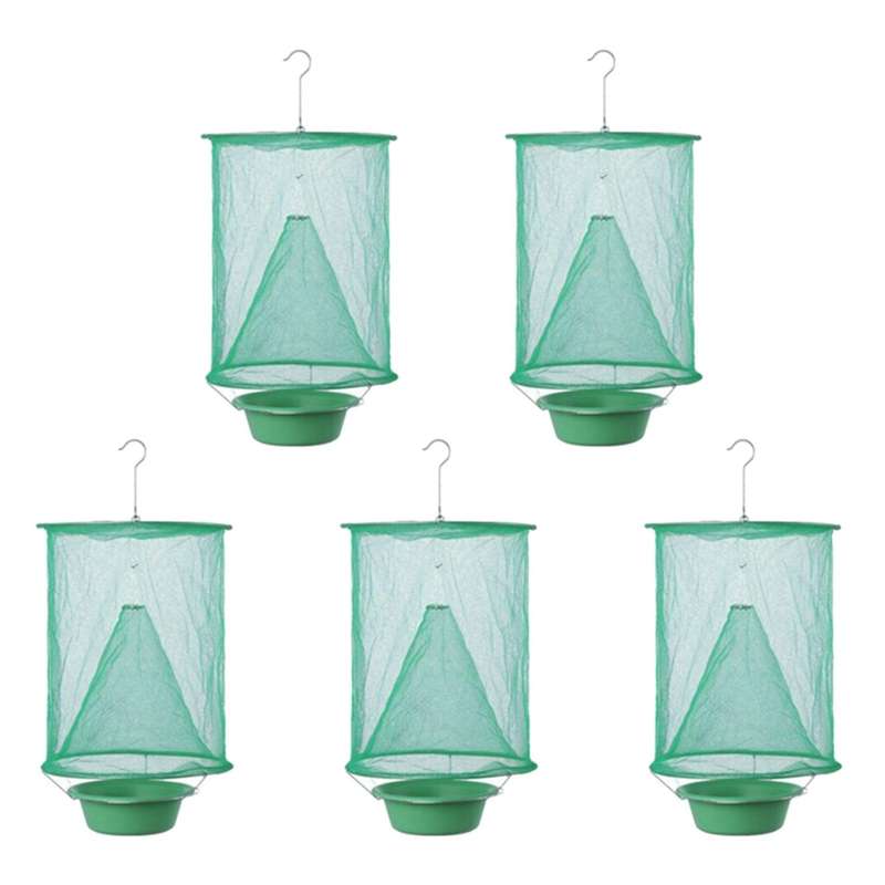 5x Fly Cage Reusable Flycatcher Ranch Trap Flycatcher Capture