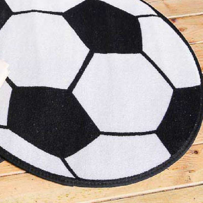 Round Football Carpet Living Room Parlor Mats Kids Bedroom 60cm