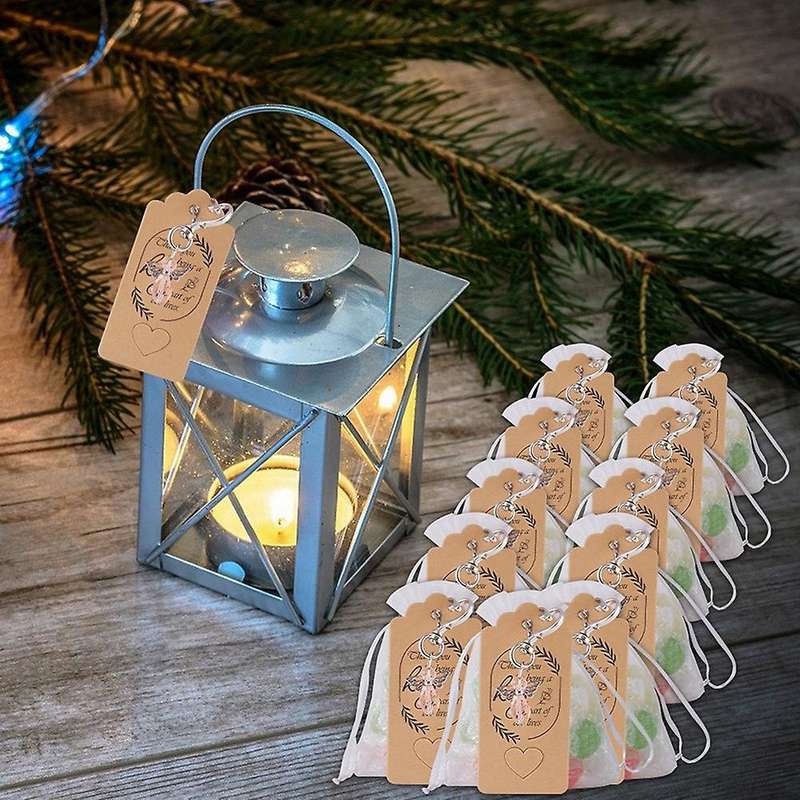 30 Pcs Angel Keychain Key Ring Guardian Angel Key Chain Key Holder