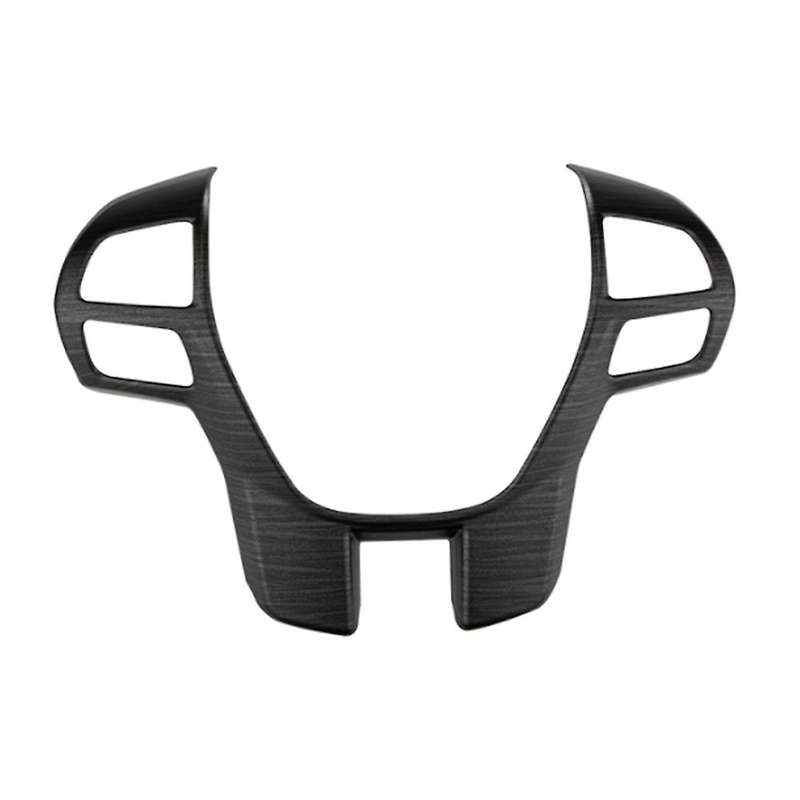 Car Steering Wheel Panel Cover Trim Frame Decorator,black Wood Grain