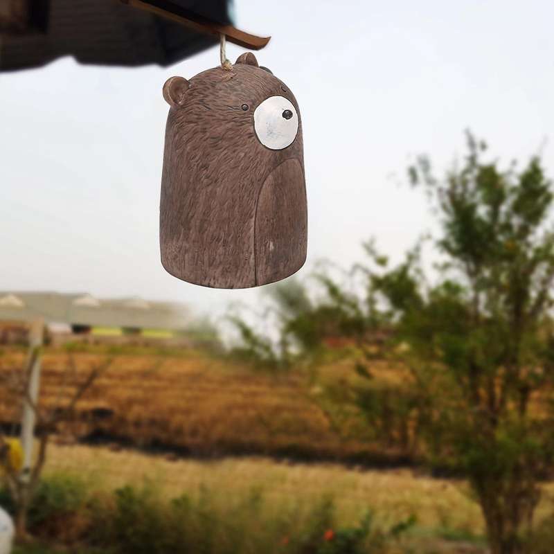 Beautiful Rustic Animal Wind Chimes,boho Handmade Garden Decor (d)