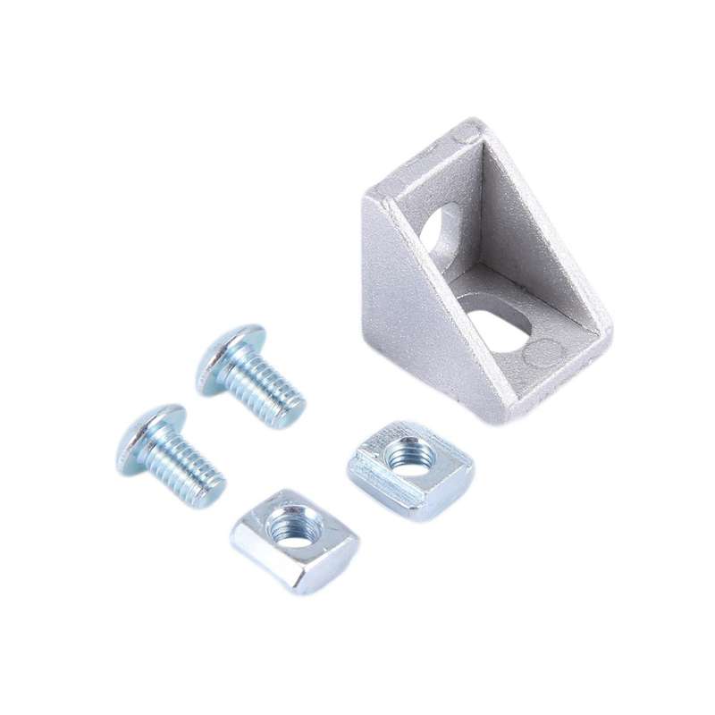100pcs 2020 Series Aluminum Profile Connector Set for 6mm Slot