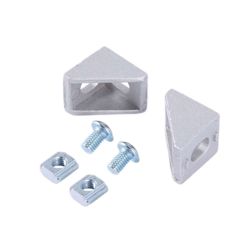 100pcs 2020 Series Aluminum Profile Connector Set for 6mm Slot