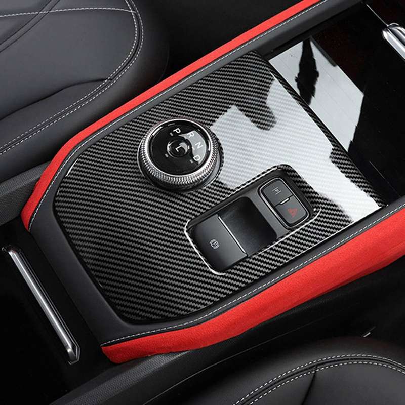 Matte Black Central Gear Panel Interior for Ford Mustang Mache 21-22