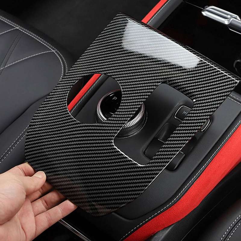 Matte Black Central Gear Panel Interior for Ford Mustang Mache 21-22