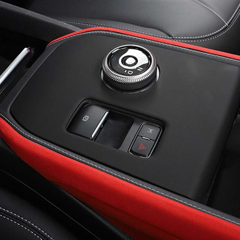 Carbon Fiber Central Gear Panel Interior for Ford Mustang Mache 21-22
