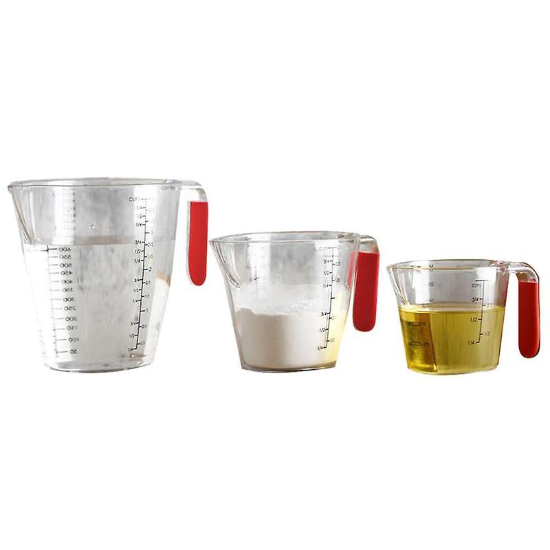 3pcs Messbecher Set,250ml/500ml/1000ml,stapelbar Messbecher,a