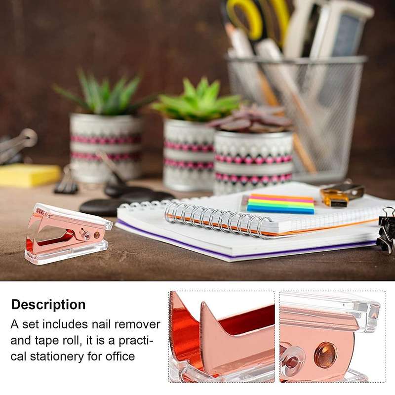 Desk Accessories 4 Kit, Office Supplies Set, Tape Dispenser