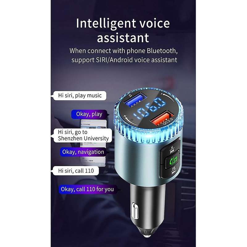 Bc77a Car Mp3 Player Bluetooth Receiver Fm Transmitter Handsfree