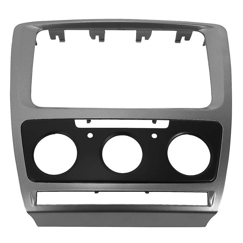 Car 2 Din Radio Panel Frame Tirm Kit Bezel Adapter for Skoda Manual
