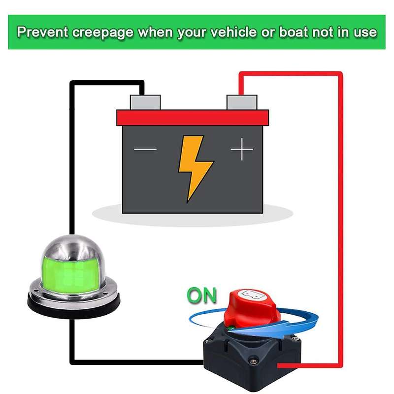 Battery Disconnect Switch 12v 24v 48v 60v Battery Master Switch