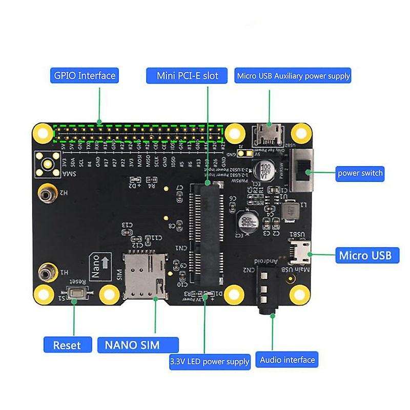 3g 4g Mini Pcie Network Adapter for Raspberry Asus Tinker Board