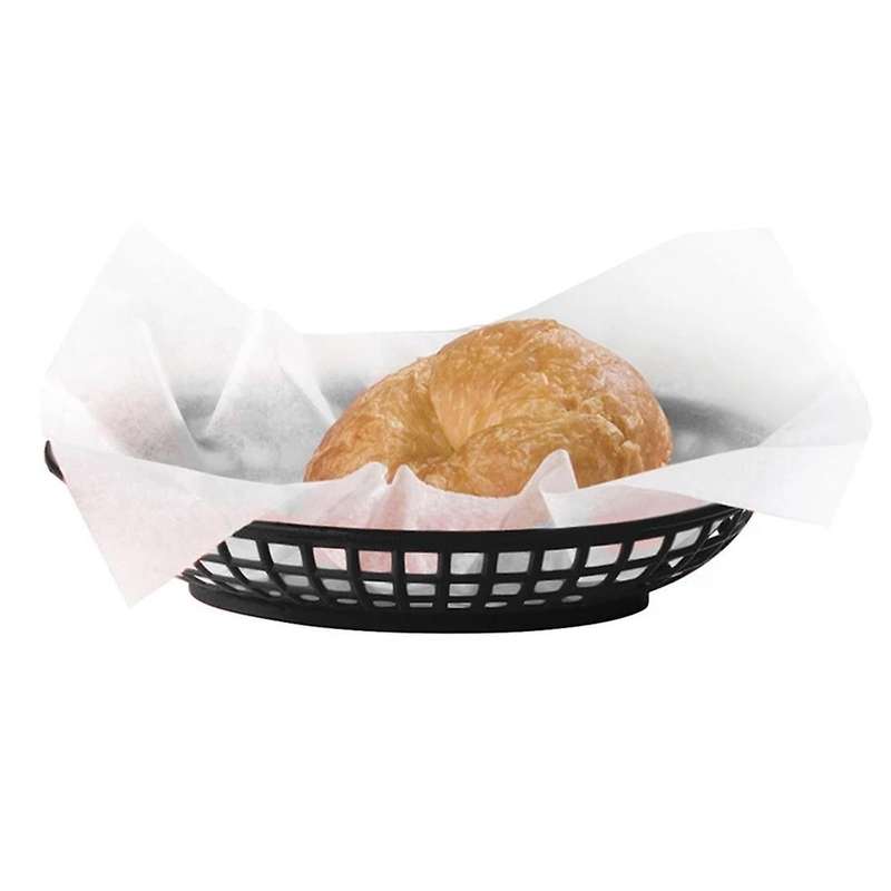 12 Pcs Plastic Fast Food Baskets Oval Serving Platter Breakfast