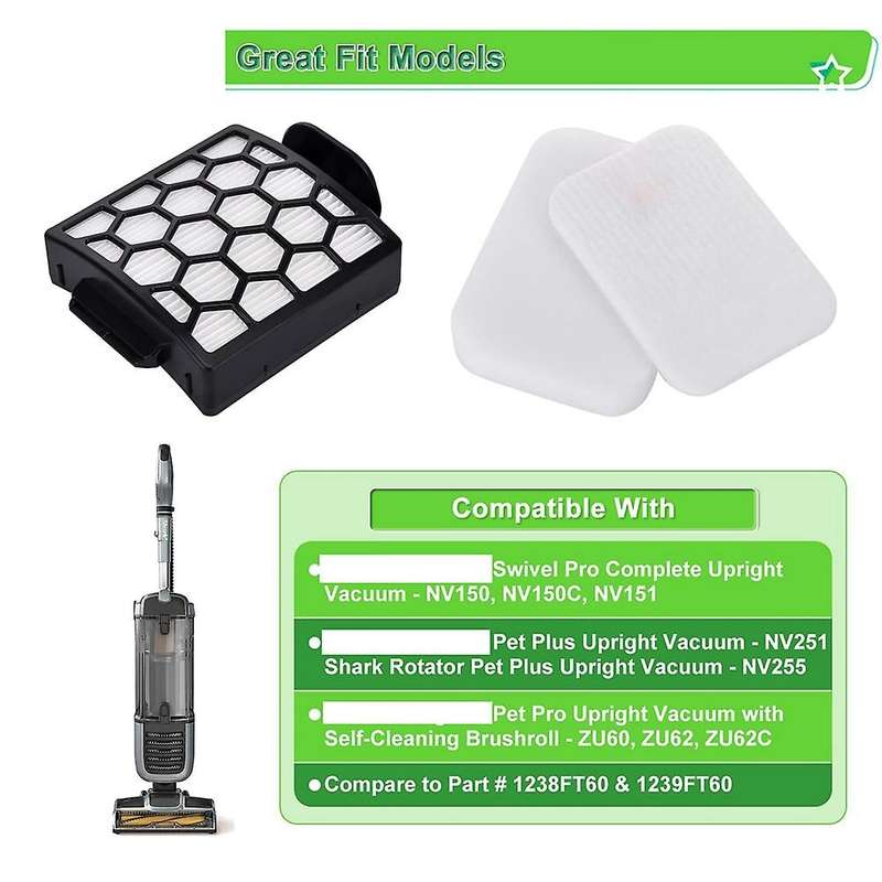 Hepa Filters for Shark Zu60 Nv255 Nv251 Vacuum Cleaner Accessories