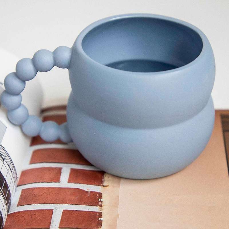 Creative Ceramic Mug Cute Coffee Cup Nordic Home Decor Handmade B