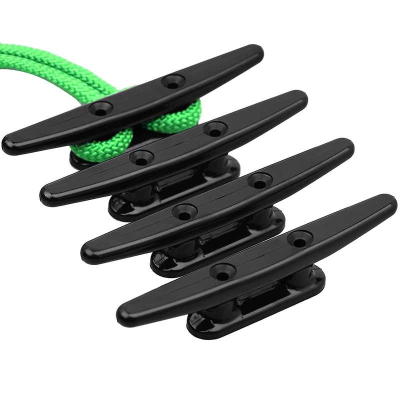 6 Inch Nylon Boat Cleat for Docking Boats Canoe Pontoon Yacht Kayak