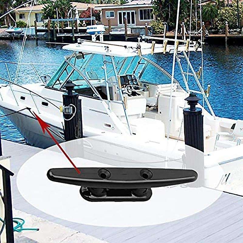 6 Inch Nylon Boat Cleat for Docking Boats Canoe Pontoon Yacht Kayak