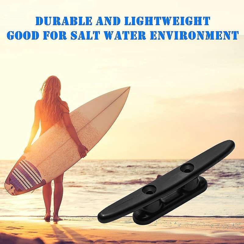 6 Inch Nylon Boat Cleat for Docking Boats Canoe Pontoon Yacht Kayak
