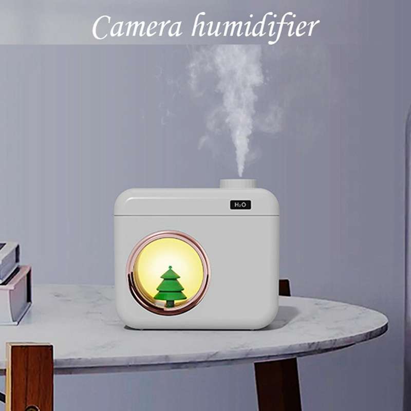 400ml Air Humidifier Usb Diffuser with 1200mah Battery (white)
