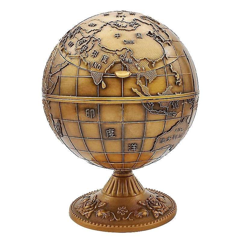 Retro Home Office Hotel Ashtray Smoking Accessories, Antique Gold