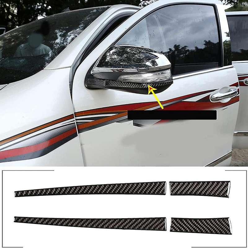 For Toyota Hilux 15-21 Rearview Mirror Strip Trim Sticker Decorative