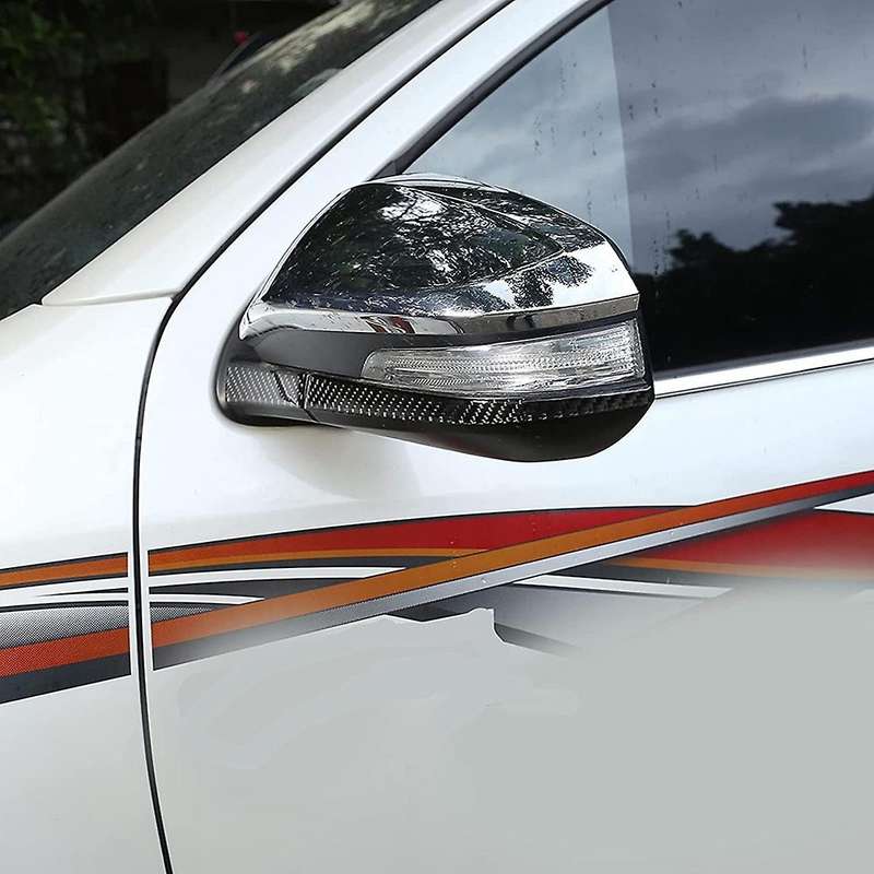 For Toyota Hilux 15-21 Rearview Mirror Strip Trim Sticker Decorative