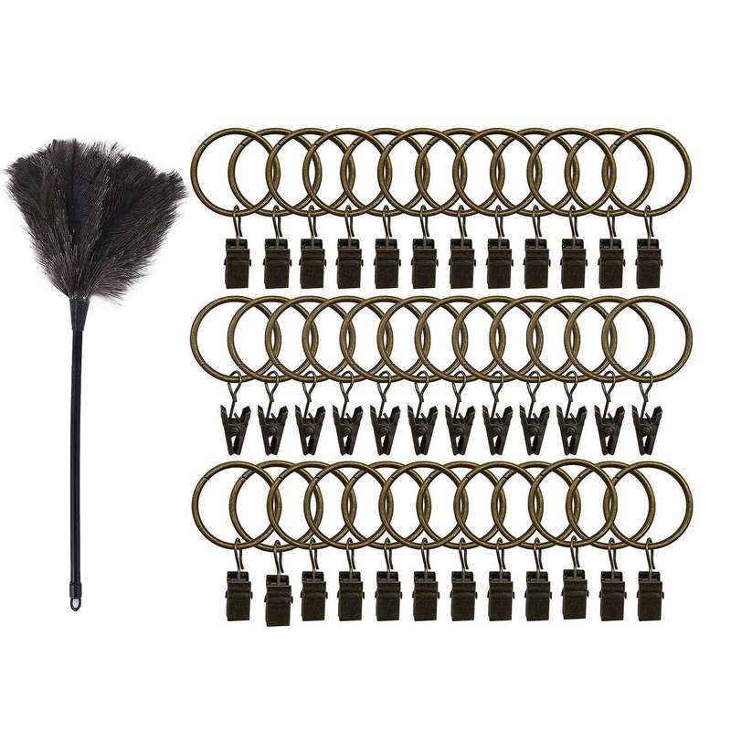 Ostrich Feather Dusters with Plastic Handle Cleaning Brush Tool