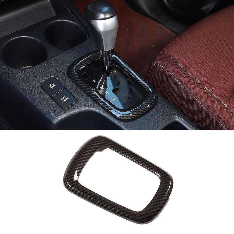 For Toyota Hilux 15-21 Center Gear Box Frame Cover Trim Carbon Fiber
