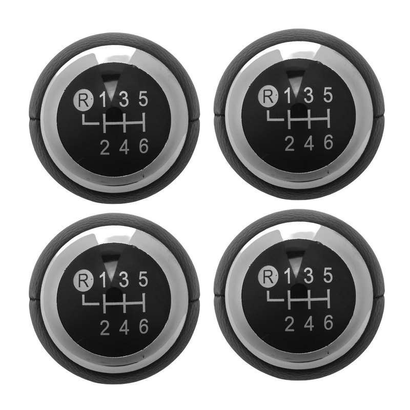 4x Car 6 Speed Plastic Mt Gear Shift Knob for Toyota Corolla 1.8mt