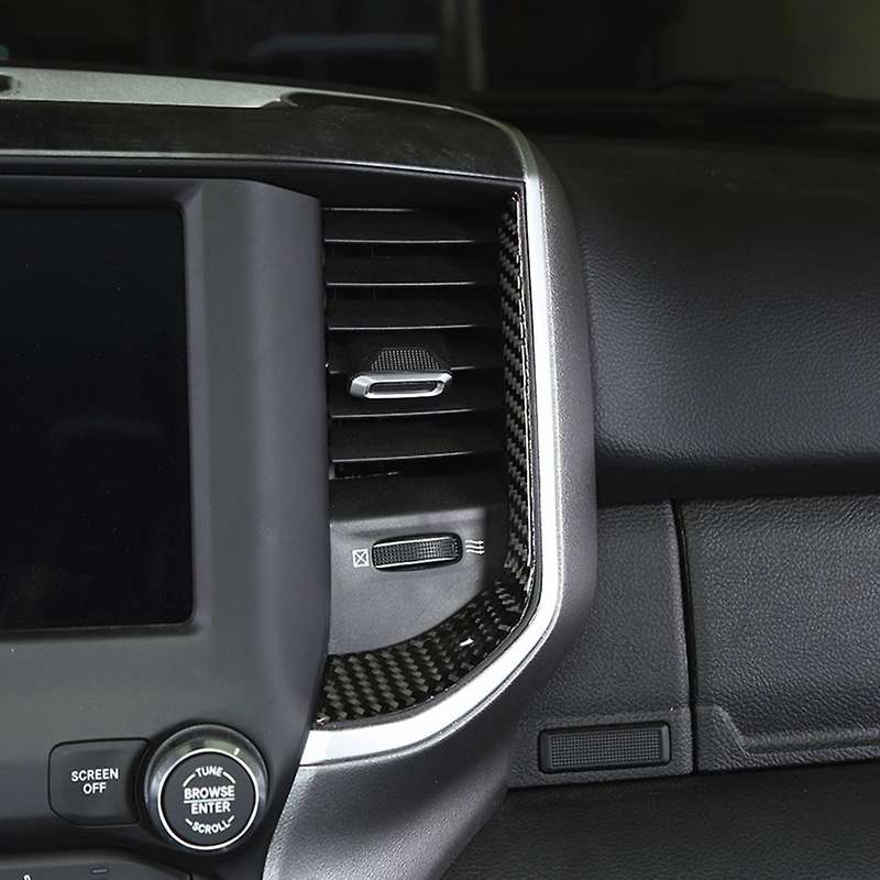 Car Central Air Outlet Vent Cover for Ram 1500 2018-2022 Carbon Fiber