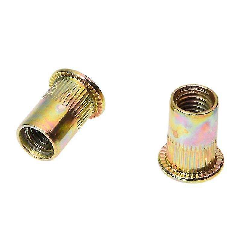 50 Pcs Cabeza Plana Rivet Nut De Instrumentos Muebles Decoracion (m8)