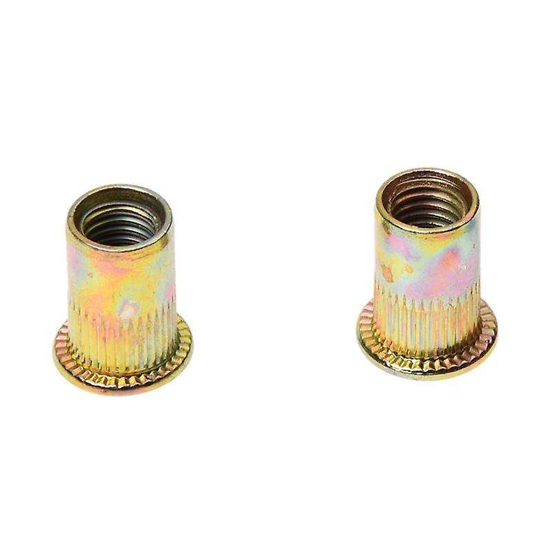 50 Pcs Cabeza Plana Rivet Nut De Instrumentos Muebles Decoracion (m8)