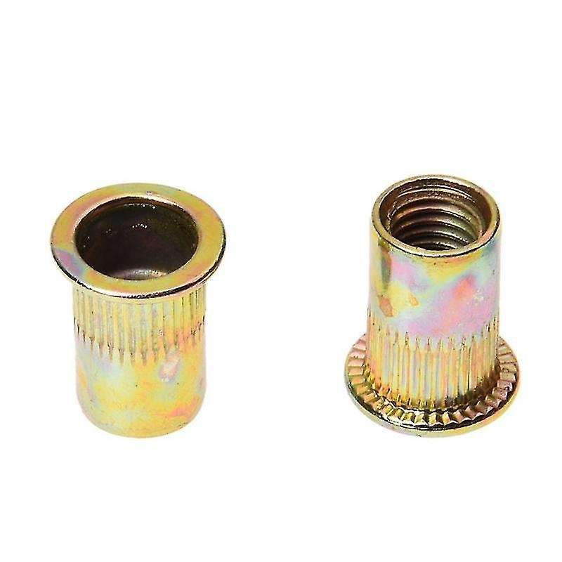 50 Pcs Cabeza Plana Rivet Nut De Instrumentos Muebles Decoracion (m8)